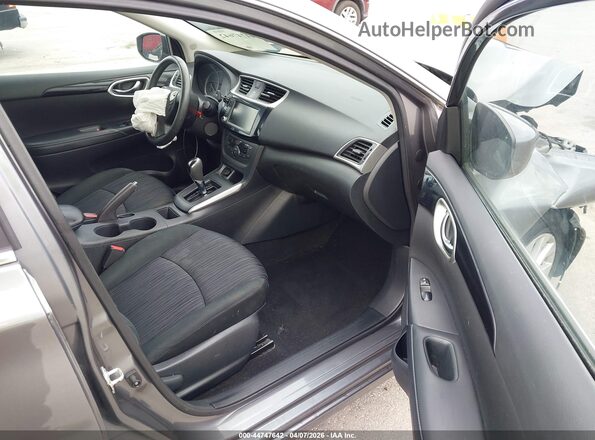 3N1AB7AP1KY313069 2019 NISSAN SENTRA Gray Вид салону спереду