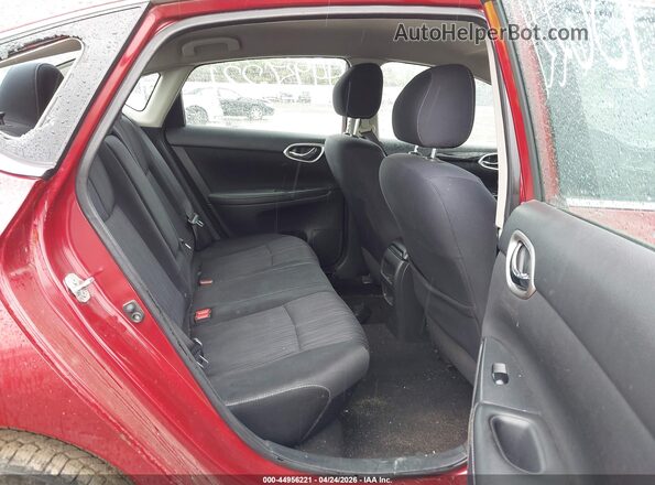 3N1AB7AP2GL640858 2016 NISSAN SENTRA Red Widok naklejki z numerem VIN