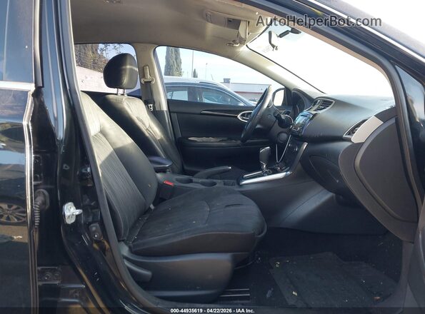 3N1AB7AP2HY240951 2017 NISSAN SENTRA Black Widok wnętrza z przodu