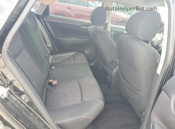 3N1AB7AP2KY440140 2019 NISSAN SENTRA Black Rear seats view