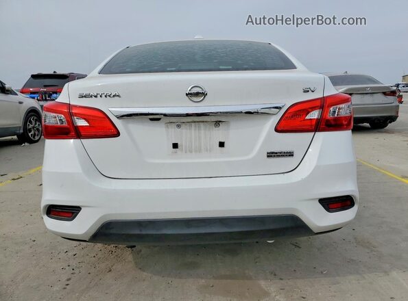 3N1AB7AP2KY448920 2019 NISSAN SENTRA Белый Вид сзади