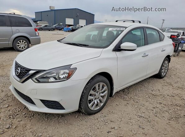 3N1AB7AP3HL720168 2017 NISSAN SENTRA Белый Передняя левая четверть