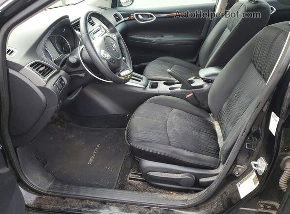 3N1AB7AP3JL640620 2018 NISSAN SENTRA Черный Вид салона спереди