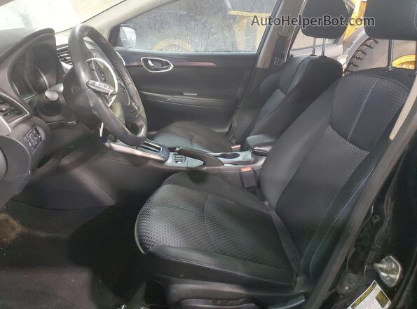 3N1AB7AP3KY293312 2019 NISSAN SENTRA Black Widok wnętrza z przodu
