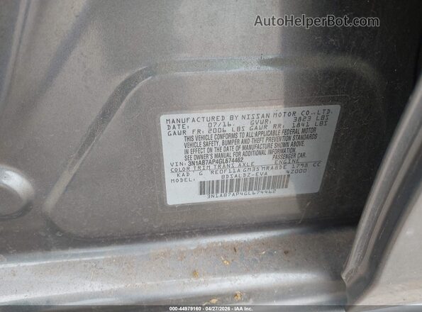 3N1AB7AP4GL674462 2016 NISSAN SENTRA Gray Engine compartment view