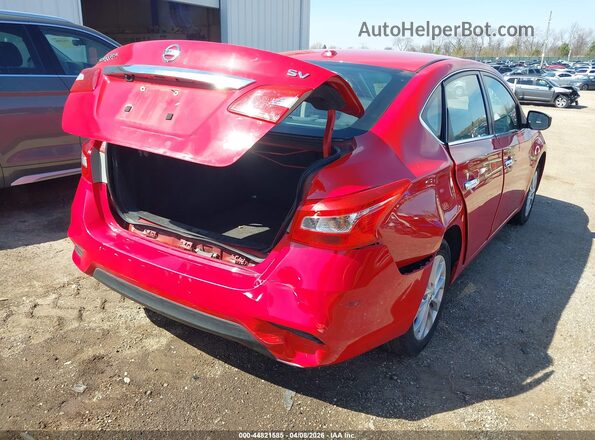 3N1AB7AP4KY237301 2019 NISSAN SENTRA Red Vista frontal