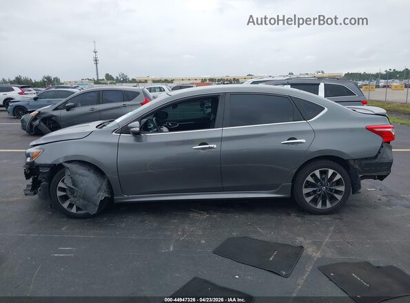 3N1AB7AP4KY291634 2019 NISSAN SENTRA Gray სალონის 360-გრადუსიანი ხედი