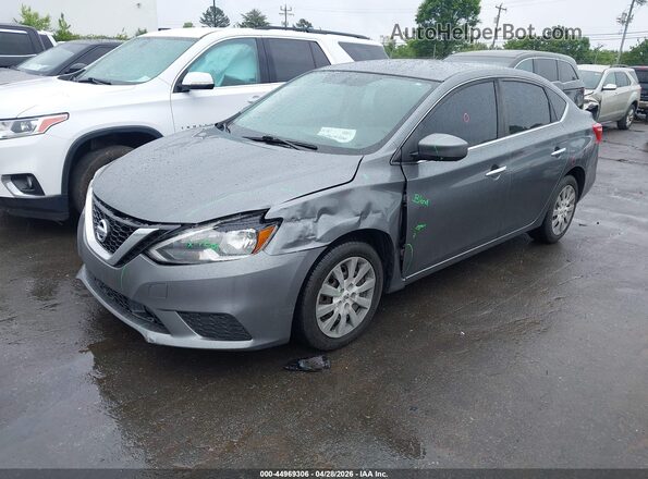 3N1AB7AP4KY301031 2019 NISSAN SENTRA Gray წინა მარცხენა ხედი სამი მეოთხედიდან