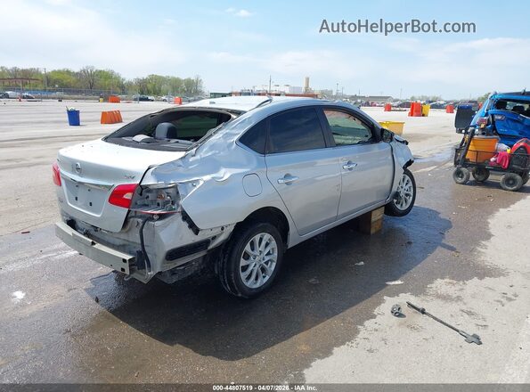 3N1AB7AP4KY438907 2019 NISSAN SENTRA Silver Задня права чверть