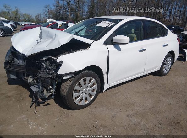 3N1AB7AP5GY324955 2016 NISSAN SENTRA Белый Передняя левая четверть