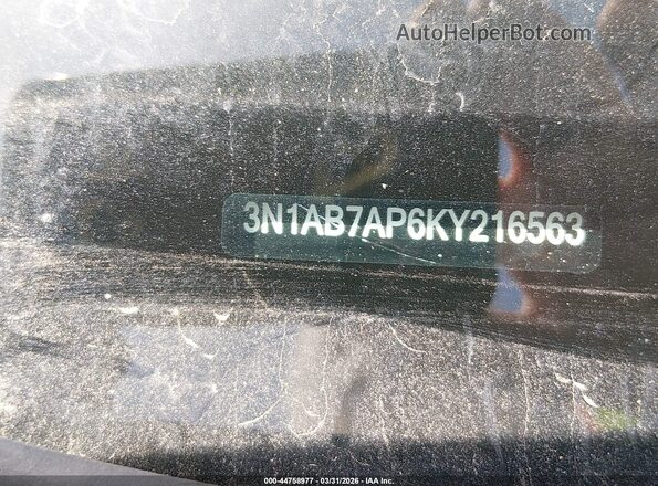 3N1AB7AP6KY216563 2019 NISSAN SENTRA Blue Вид підкапотного простору