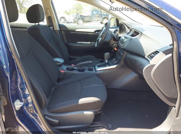 3N1AB7AP7JY323751 2018 NISSAN SENTRA Blue Widok wnętrza z przodu