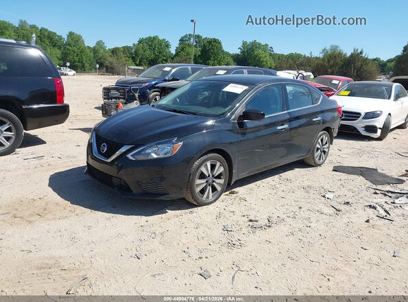 3N1AB7AP7KY394417 2019 NISSAN SENTRA Черный Передняя левая четверть
