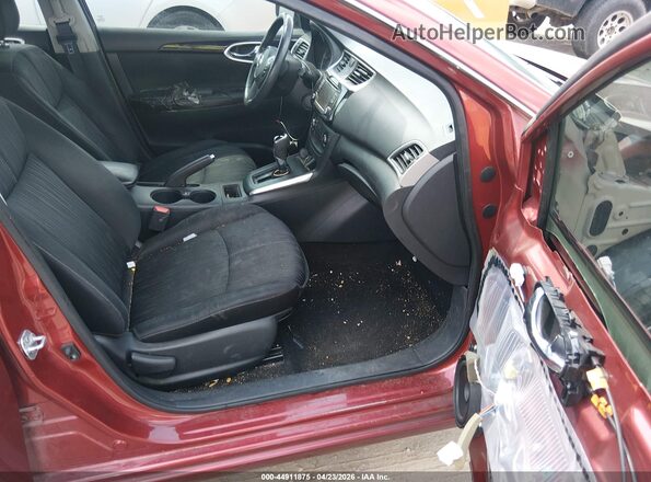 3N1AB7AP8GY315022 2016 NISSAN SENTRA Красный Вид салона спереди