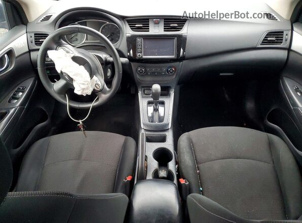 3N1AB7AP8KY371292 2019 NISSAN SENTRA Blue Widok deski rozdzielczej