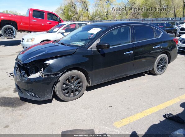 3N1AB7AP9JY269899 2018 NISSAN SENTRA Black Առջևի ձախ երեք քառորդ տեսարան