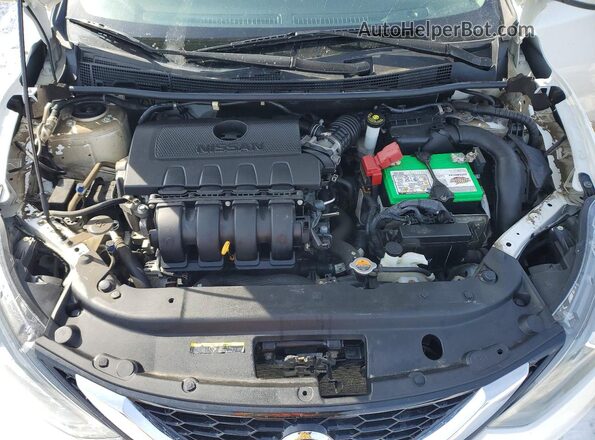 3N1AB7APXGL647850 2016 NISSAN SENTRA White Widok wnętrza z tyłu