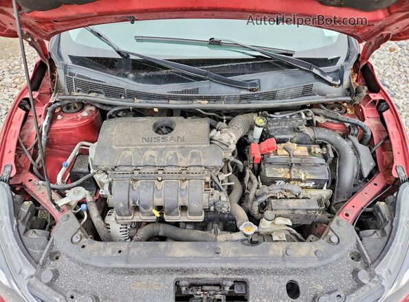 3N1AB7APXGY270553 2016 NISSAN SENTRA Red Սալոնի հետևի տեսք