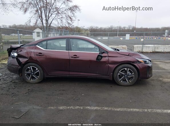 3N1AB8CV0SY400737 2025 NISSAN SENTRA Бордовый Вид задней части салона