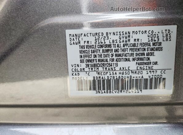 3N1AB8CV2RY264119 2024 NISSAN SENTRA Gray Вид підкапотного простору
