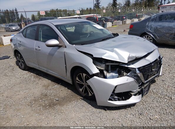3N1AB8CV6MY299299 2021 NISSAN SENTRA Silver Przód prawy