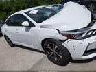2021 Nissan Sentra Sv Xtronic Cvt Белый vin: 3N1AB8CV7MY222702