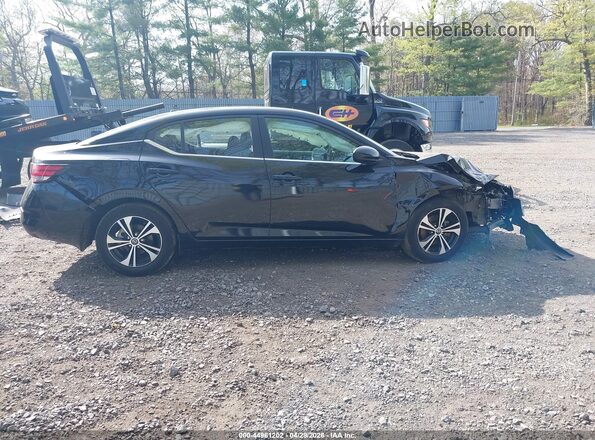 3N1AB8CVXMY297085 2021 NISSAN SENTRA Черный Вид задней части салона