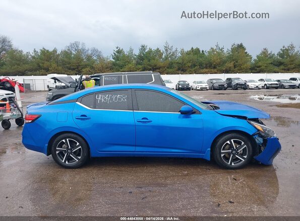 3N1AB8CVXRY231630 2024 NISSAN SENTRA Синий Панорамный вид салона 360°