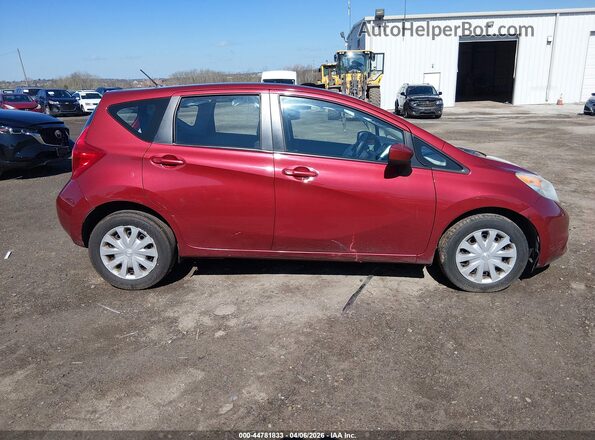 3N1CE2CPXGL350626 2016 NISSAN VERSA NOTE Red Vista interior trasera