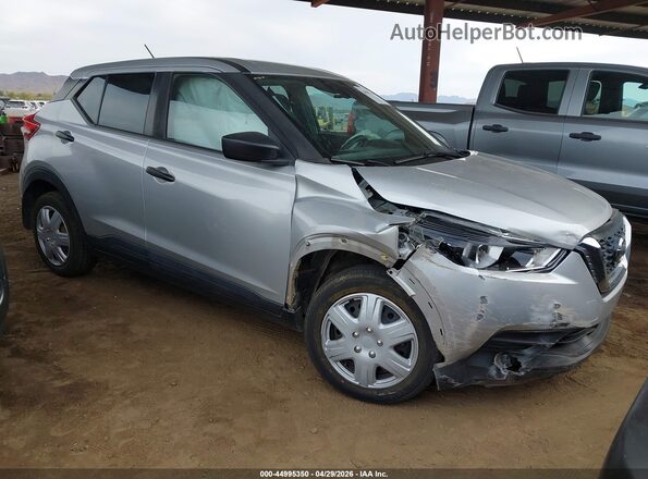 3N1CP5BV2LL485332 2020 NISSAN KICKS Серебряный Передняя правая четверть