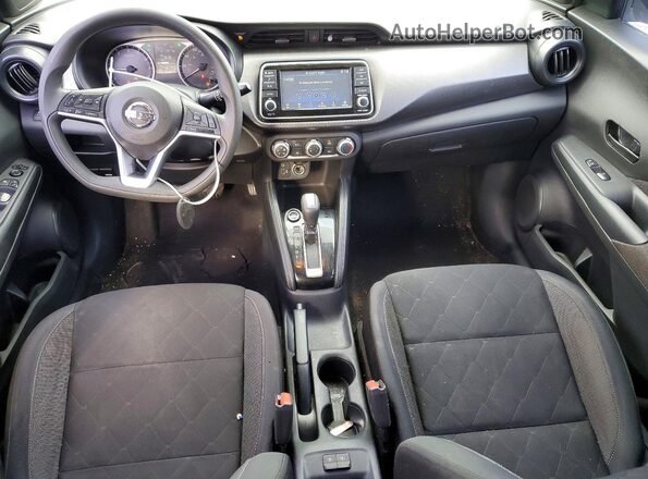 3N1CP5CU0KL513374 2019 NISSAN KICKS Серебряный Вид панели приборов