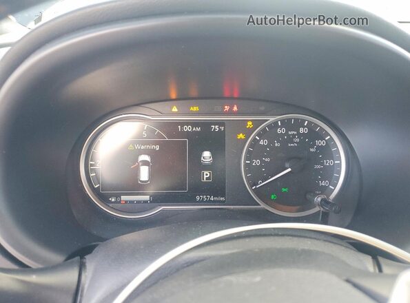 3N1CP5CU3KL511523 2019 NISSAN KICKS Черный Вид щитка приборов