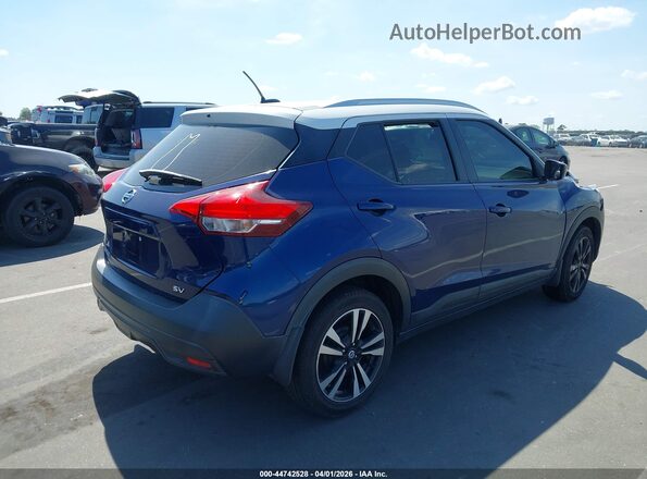 3N1CP5CU8KL522727 2019 NISSAN KICKS Синий Задняя правая четверть
