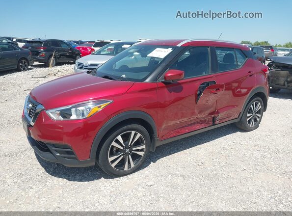 3N1CP5CVXLL571289 2020 NISSAN KICKS Red წინა მარცხენა ხედი სამი მეოთხედიდან