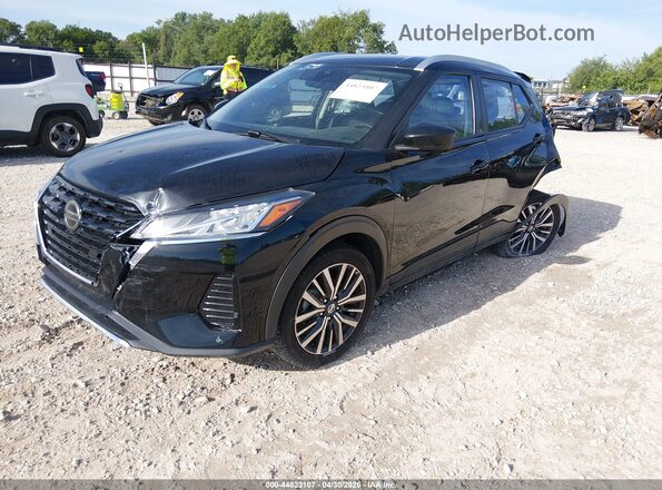 3N1CP5CVXML477754 2021 NISSAN KICKS Black Передня ліва чверть