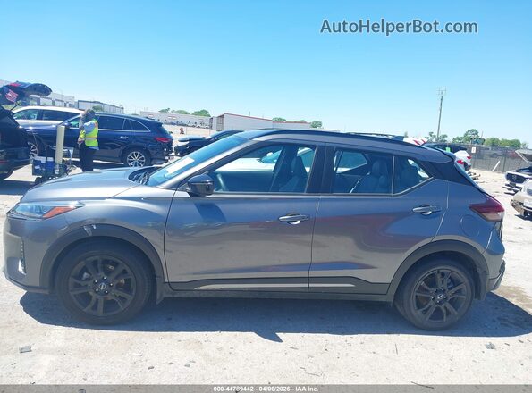 3N1CP5DV4PL533044 2023 NISSAN KICKS Gray Vista interior de 360 grados