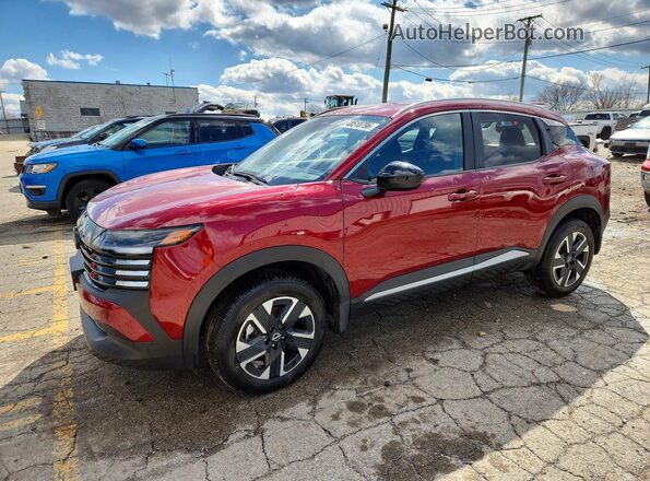 3N8AP6CB6TL302193 2026 NISSAN KICKS Burgundy Առջևի ձախ երեք քառորդ տեսարան
