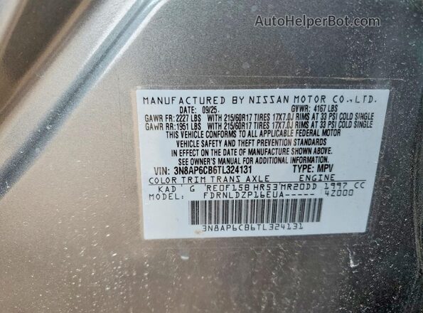 3N8AP6CB6TL324131 2026 NISSAN KICKS Gray Widok komory silnika