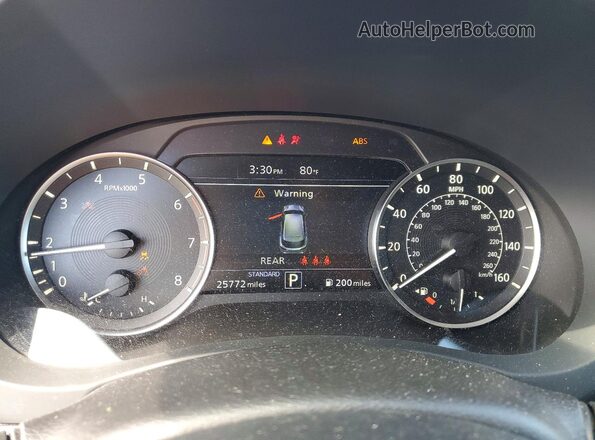 3PCAJ5BAXMF123901 2021 INFINITI QX50 Gray Вид щитка приладів