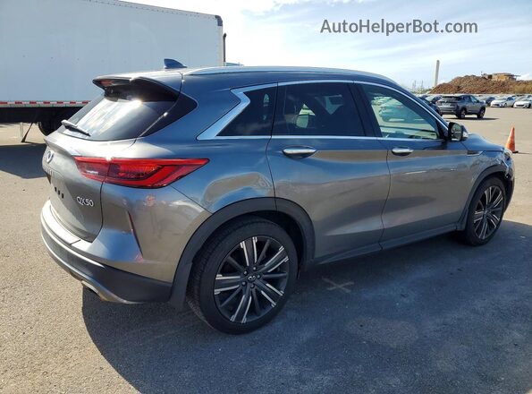 3PCAJ5BAXMF123901 2021 INFINITI QX50 Gray Задня права чверть