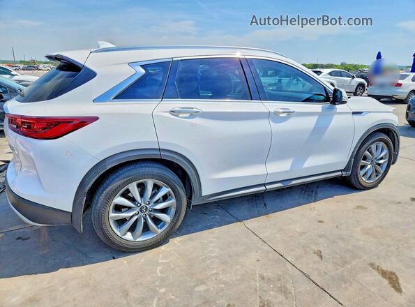 3PCAJ5BAXNF120109 2022 INFINITI QX50 White Задня права чверть