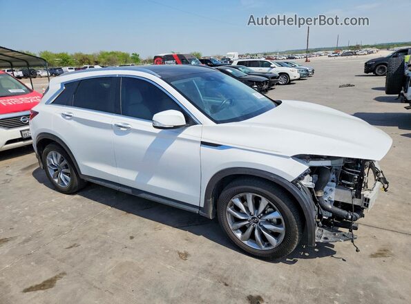 3PCAJ5BAXNF120109 2022 INFINITI QX50 White Передня права чверть