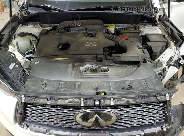 3PCAJ5CB3NF119701 2022 INFINITI QX50 White Widok komory silnika