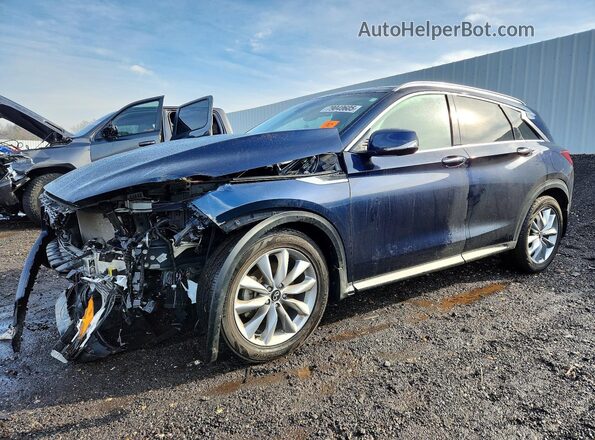 3PCAJ5CB4NF111235 2022 INFINITI QX50 Blue Передня ліва чверть