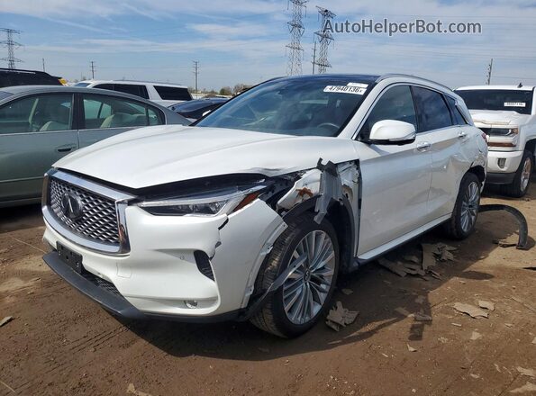 3PCAJ5DB0PF106437 2023 INFINITI QX50 White Передня ліва чверть