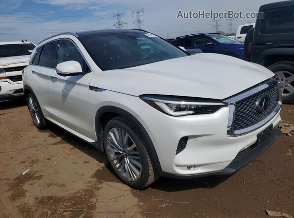 3PCAJ5DB0PF106437 2023 INFINITI QX50 White Передня права чверть
