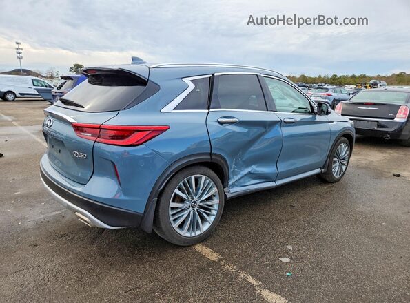 3PCAJ5DB2RF107348 2024 INFINITI QX50 Turquoise Задня права чверть