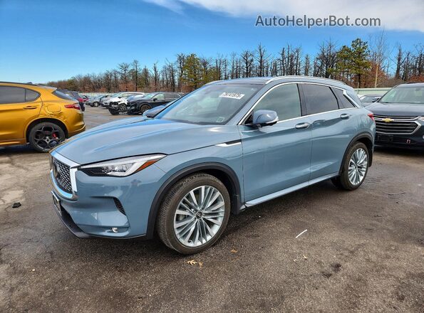 3PCAJ5DB2RF107348 2024 INFINITI QX50 Turquoise Передня ліва чверть