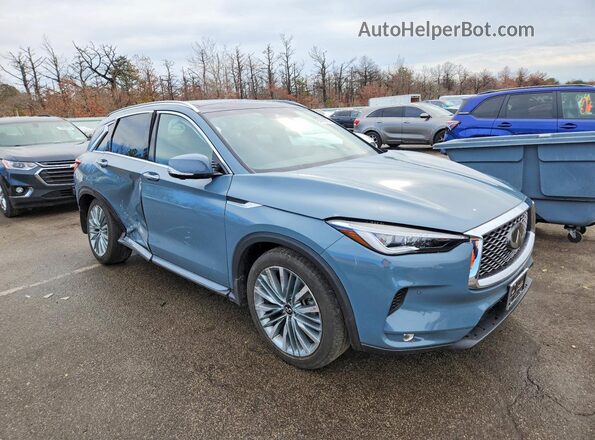3PCAJ5DB2RF107348 2024 INFINITI QX50 Turquoise Передня права чверть