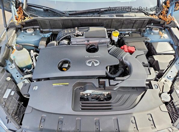 3PCAJ5DB2RF107348 2024 INFINITI QX50 Turquoise Вид підкапотного простору